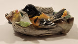 Vintage Oriole Birds Nest Spaghetti Ceramic Ashtray Made in Japan