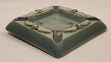 Vintage 1942 Gord Webster Canadian Maple Leaf with Flyer's Wings Heavy Pottery Ashtray Signed Made in England
