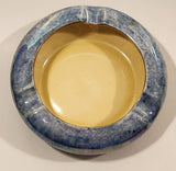 Vintage Grimwades Bzyanta Ware Iridescent Blue Luster Round Stoneware Ashtray Made in England