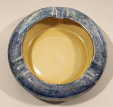 Vintage Grimwades Bzyanta Ware Iridescent Blue Luster Round Stoneware Ashtray Made in England