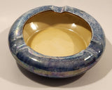Vintage Grimwades Bzyanta Ware Iridescent Blue Luster Round Stoneware Ashtray Made in England