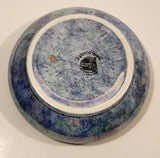 Vintage Grimwades Bzyanta Ware Iridescent Blue Luster Round Stoneware Ashtray Made in England