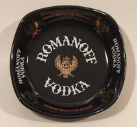 Vintage Wade England Romanoff Vodka Black Ashtray