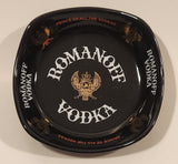 Vintage Wade England Romanoff Vodka Black Ashtray