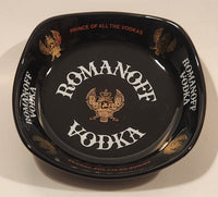 Vintage Wade England Romanoff Vodka Black Ashtray