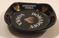Vintage Wade England Romanoff Vodka Black Ashtray