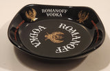 Vintage Wade England Romanoff Vodka Black Ashtray