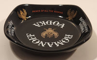 Vintage Wade England Romanoff Vodka Black Ashtray