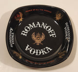 Vintage Wade England Romanoff Vodka Black Ashtray