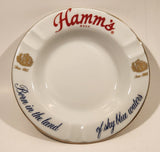 Vintage Hamm's Beer Born in the land of sky blue waters White Porcelain Ashtray