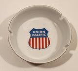 Vintage Union Pacific Railroad White Porcelain Ashtray