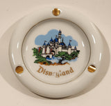 Vintage Walt Disney Productions Disneyland Castle White Gold Trim Porcelain Ash Tray