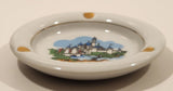 Vintage Walt Disney Productions Disneyland Castle White Gold Trim Porcelain Ash Tray