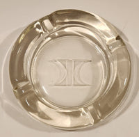 Vintage Hilton Hotels Clear Glass Cigarette Ashtray
