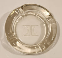 Vintage Hilton Hotels Clear Glass Cigarette Ashtray