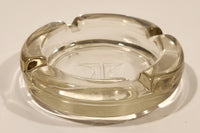 Vintage Hilton Hotels Clear Glass Cigarette Ashtray