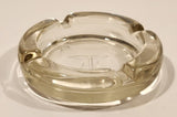 Vintage Hilton Hotels Clear Glass Cigarette Ashtray