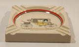 Vintage Executive Line Product Scroll Arched Caleche Coach Porcelain Ashtray