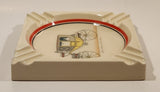 Vintage Executive Line Product Scroll Arched Caleche Coach Porcelain Ashtray