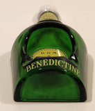 Vintage DOM Benedictine Green Glass Liquor Bottle Shaped Cigarette Ashtray