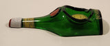Vintage DOM Benedictine Green Glass Liquor Bottle Shaped Cigarette Ashtray