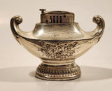 Vintage Genie Oil Lamp Shaped Chrome Table Top Lighter Made in Occupied Japan