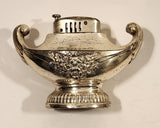 Vintage Genie Oil Lamp Shaped Chrome Table Top Lighter Made in Occupied Japan