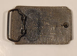 Vintage Marlboro Tobacco Post Office Railroad Express Horse Drawn Stage Coach Embossed Metal Belt Buckle