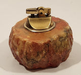 Vintage 1960s Romano Bianchi Hand Made Heavy Red Alabaster Stone Table Lighter