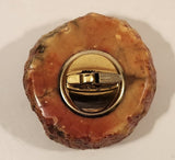 Vintage 1960s Romano Bianchi Hand Made Heavy Red Alabaster Stone Table Lighter