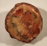 Vintage 1960s Romano Bianchi Hand Made Heavy Red Alabaster Stone Table Lighter