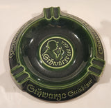 Vintage Friedrich Schwarze Seit 1664 Steinlager Swarte Brand Beer Green Ceramic Ashtray