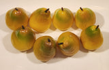 Artificial Fake Yellow Pears Plastic Realistic Froot Decor Set of 8