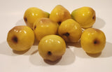 Artificial Fake Yellow Pears Plastic Realistic Froot Decor Set of 8