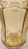 Antique 1933-37 Federal Glass Patrician Yellow Toned Embossed Depression Glass Pitcher Jug