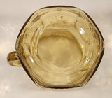 Antique 1933-37 Federal Glass Patrician Yellow Toned Embossed Depression Glass Pitcher Jug