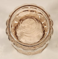 Antique 1930s Anchor Hocking Pineapple Shaped Pink Depression Glass Vase