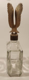 Vintage Old Hickory Bourbon Whiskey Plastic Eagle Topped Glass Decanter Bottle
