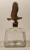 Vintage Old Hickory Bourbon Whiskey Plastic Eagle Topped Glass Decanter Bottle