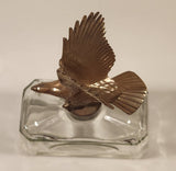 Vintage Old Hickory Bourbon Whiskey Plastic Eagle Topped Glass Decanter Bottle
