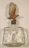 Vintage Old Hickory Bourbon Whiskey Plastic Eagle Topped Glass Decanter Bottle