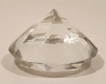 Vintage Mid Century Diamond Shaped Glass Paperweight