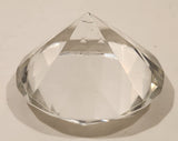 Vintage Mid Century Diamond Shaped Glass Paperweight