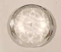 Vintage Mid Century Diamond Shaped Glass Paperweight