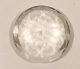 Vintage Mid Century Diamond Shaped Glass Paperweight