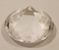 Vintage Mid Century Diamond Shaped Glass Paperweight