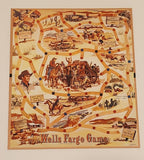 Vintage 1959 Milton Bradley Wells Fargo Game Board Game In Box Incomplete