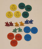 Vintage 1959 Milton Bradley Wells Fargo Game Board Game In Box Incomplete