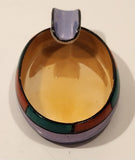 Vintage Noritake Blue and Peach Lustreware Porcelain Cigarette Ashtray Made Japan