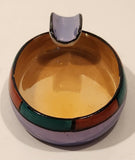 Vintage Noritake Blue and Peach Lustreware Porcelain Cigarette Ashtray Made Japan